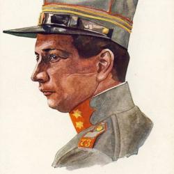 CPA illustrée Emil NAFER Serie Schweizer militärtypen Suisses Guerre 1914-18 N°230