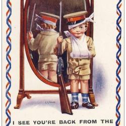 CPA illustrée NASH A.A. Séries BRITISH N° 892 Humour Angleterre Guerre