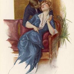 CPA illustrée Couple amoureux guerre The Spoils of war