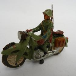 Soldat ELASTOLIN Motard Moto Militaire Jouet Militaria