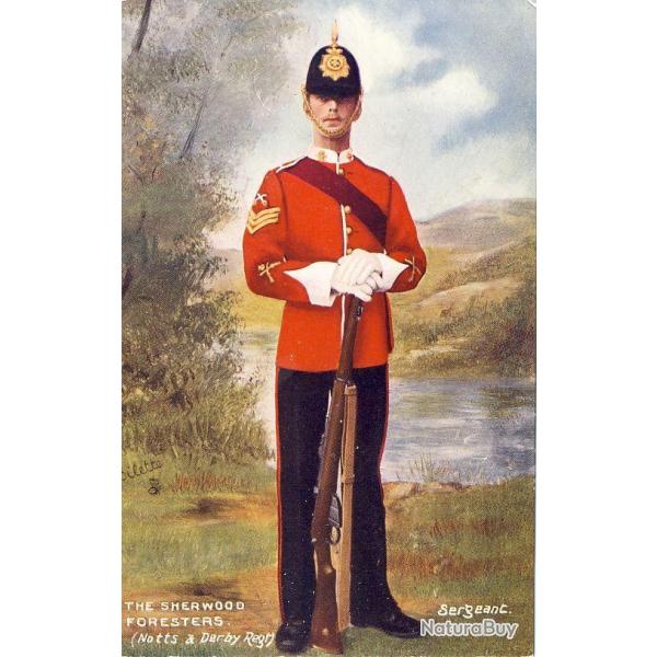 CPA MILITARIA illustrateur Oilette Sherwood Foresters