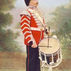 CPA MILITARIA illustrateur Oilette Grenadier Guards Side drummer