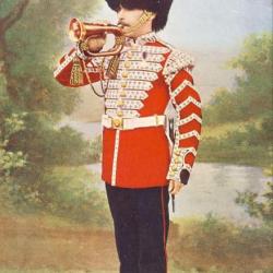 CPA MILITARIA illustrateur Oilette Grenadier Guards Bugler
