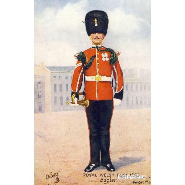 CPA MILITARIA illustrateur Oilette Royal Welsh Fusiliers Bugler