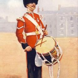 CPA MILITARIA illustrateur Oilette Royal Welsh Fusiliers Side Drummer