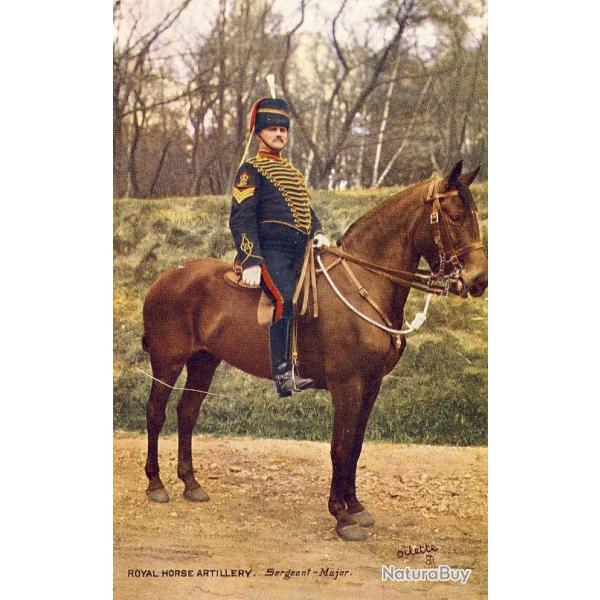 CPA MILITARIA illustrateur Oilette Royal Horse Artillery Sergeant Major