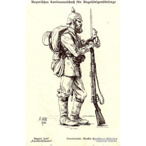 CPA illustre Ungelo JANK 1914 Guerre 1914-18 Soldat Allemand