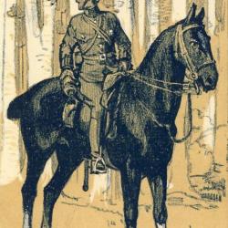 CPA illustrée JC J. C. Armée Suisse Guerre 1914-18 Occupation des Frontières Grenzbesetzung Cavalie