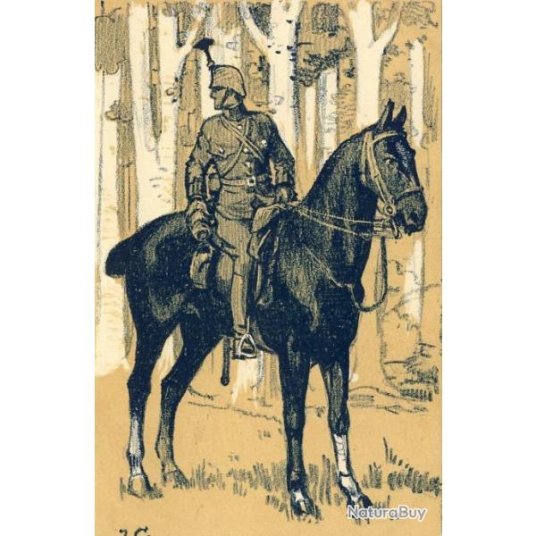CPA illustre JC J. C. Arme Suisse Guerre 1914-18 Occupation des Frontires Grenzbesetzung Cavalie