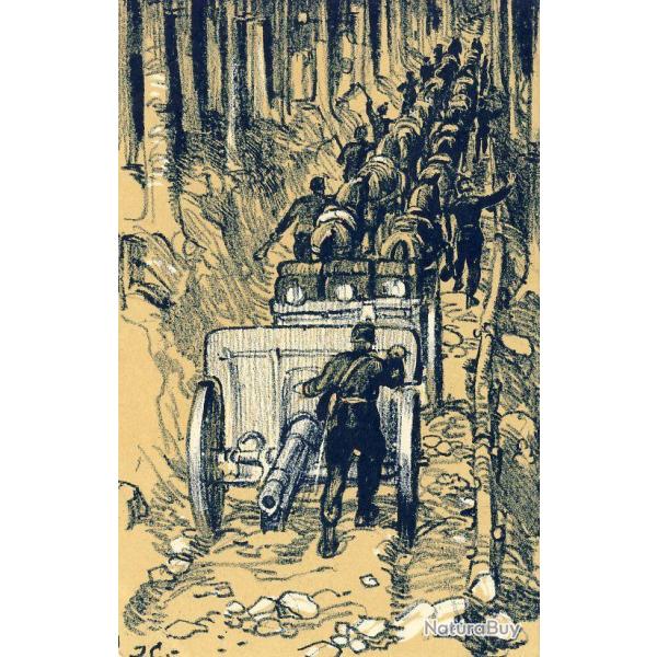 CPA illustre JC J. C. Arme Suisse Guerre Occupation des Frontires