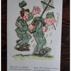 CPA illustrée NAEF Humour Guerre Caricature