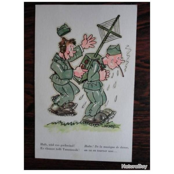 CPA illustre NAEF Humour Guerre Caricature