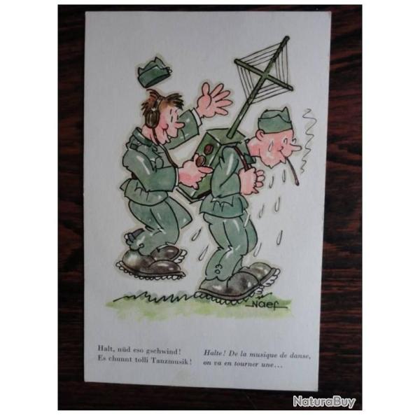 CPA illustre NAEF Humour Guerre Caricature