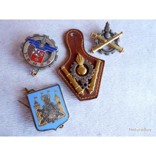 Insignes (4) militaires militaria