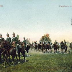 CPA Militaria Armée Suisse Cavalerie In Zugskolonne