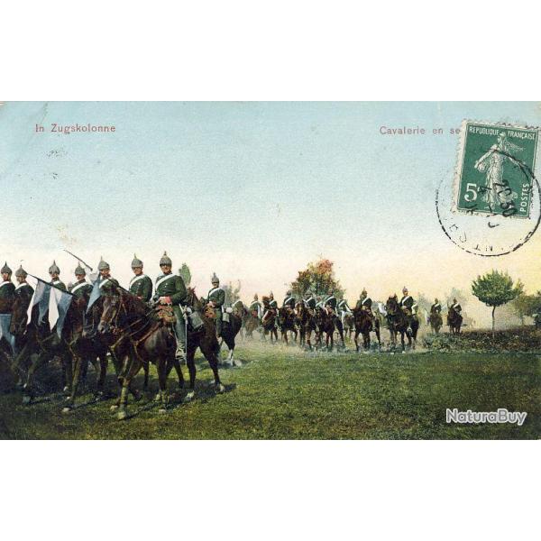 CPA Militaria Arme Suisse Cavalerie In Zugskolonne