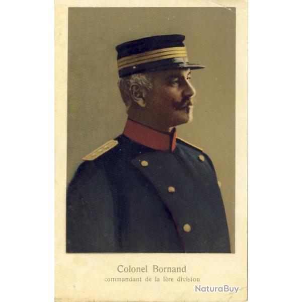 CPA Militaria Suisse Colonel Bornand Commandant de la 1re division