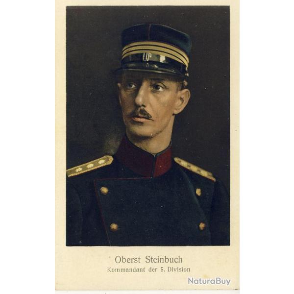 CPA Militaria Oberst STEINBUCH Commandant de la 5e divison