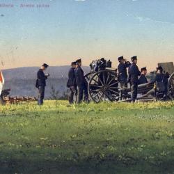 CPA militaria Armée Suisse Artillerie