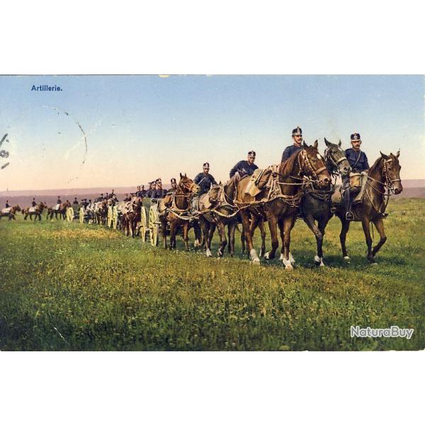 CPA militaria Arme Suisse Artillerie Cavalerie 1915