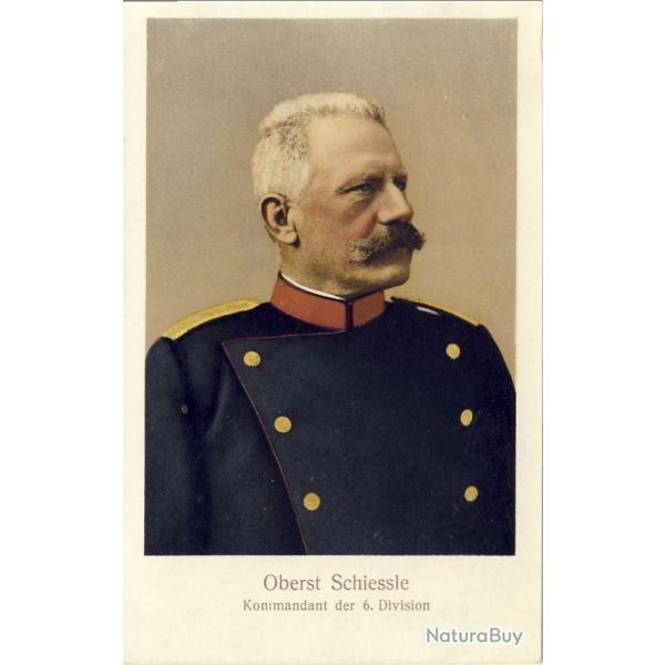 CPA Militaria Chef arme Suisse Oberst Schiessle 6me division