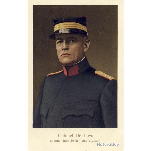 CPA Colonel DE LOYS Commandant de la IIme division Militaria Uniforme