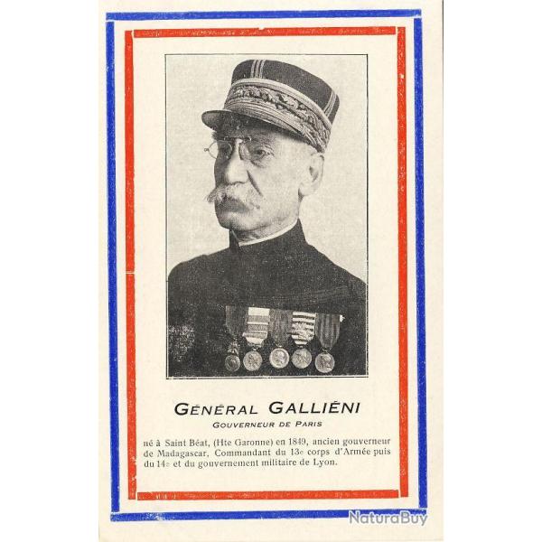 CPA militaria Guerre Gnral Gallini Gouverneur de Paris