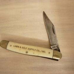 Rare Canif Couteau Knife Publicité LAWN & GOLF CASE XX USA