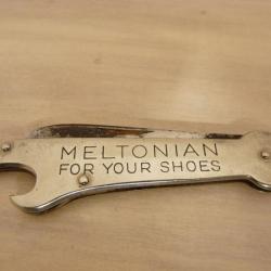 Ancien Canif Couteau de poche publicité Chaussures MELTONIAN