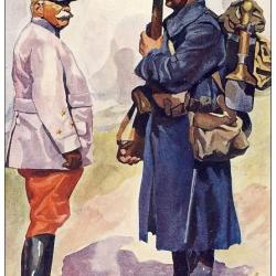 CPA illustrée Émile HUBERT Suisse Guerre N°3 Soldats