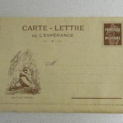 Carte postale Franchise militaire "Haut les Coeurs"