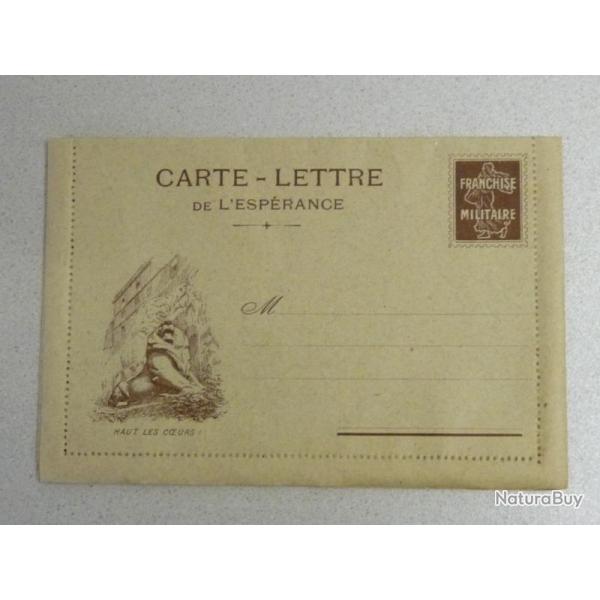 Carte postale Franchise militaire Haut les Coeurs