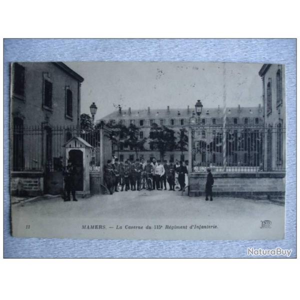 CPA 72 SARTHE MAMERS La caserne du 115e Rgiment dInfanterie Militaire
