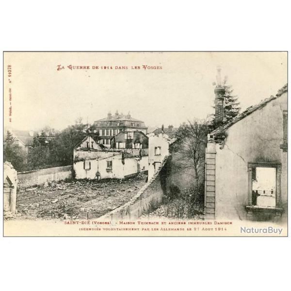 CPA 88 VOSGES Saint Di Guerre 1914 Maison Trimbach