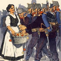 CPA illustrée Carl MOOS SUISSE Armée Suisse Guerre 1914-18 A la Frontière Grenzbesetzung