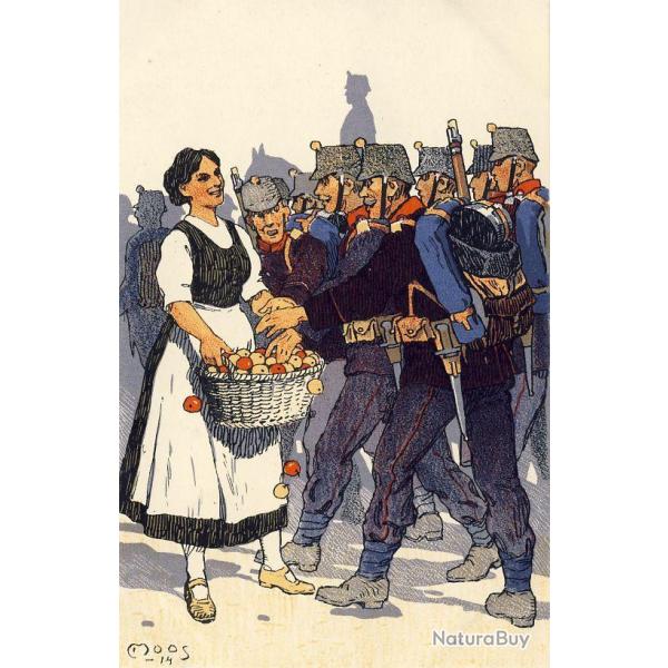 CPA illustre Carl MOOS SUISSE Arme Suisse Guerre