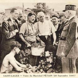 CPA 69 RHONE SAINT LAGER Visite du Maréchal Pétain