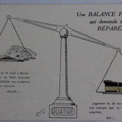 CPA illustrée SALVIC Politique Justice Suisse Guerre