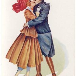 CPA illustrée SAGER Xavier Éternelle petite guerre