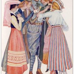 CPA illustrée SAGER Xavier L´entente des alliés Guerre