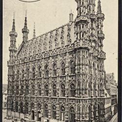 CPA Belgique Louvain Hôtel de ville avant guerre 1914