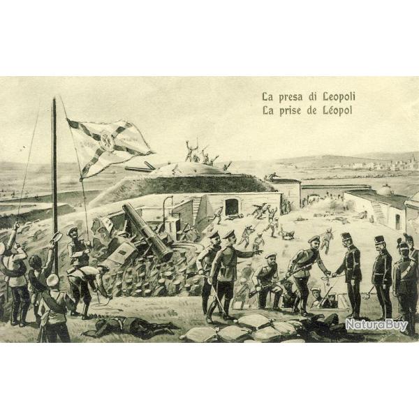 CPA Illustre Italie La prise de Lopol Guerre 1914-18