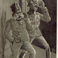 CPA Illustrée GIB Italien cavalieri della luna Guerre