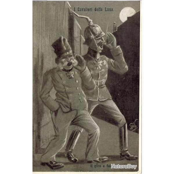 CPA Illustre GIB Italien cavalieri della luna Guerre