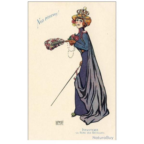 CPA Illustre MAY Guerre 1914-18 Nos rserves ! N9