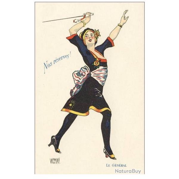 CPA Illustre MAY Guerre 1914-18 Nos rserves ! N10
