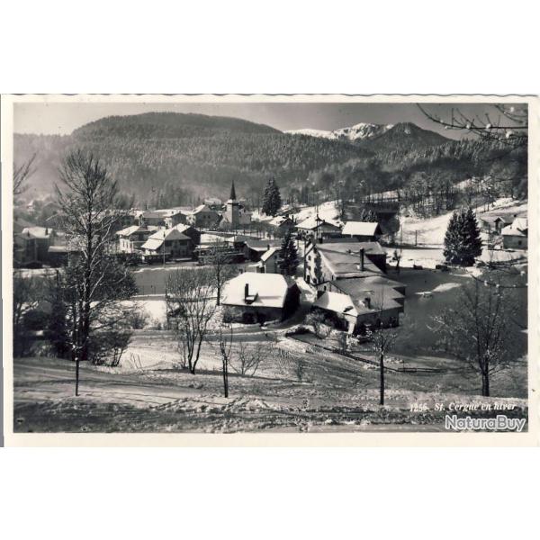 CP Suisse Vaud St Cergue en Hiver Cachet militaire