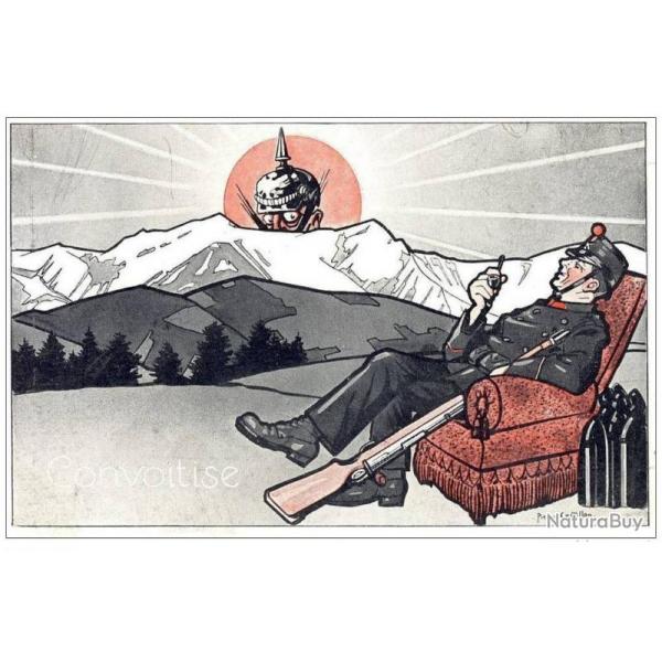 CPA Illustrateur CHATILLON Satire politique Guerre