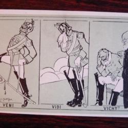 CPA Illustrateur CHATILLON Satire Guerre Militaria