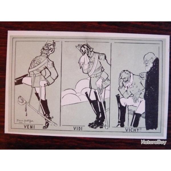 CPA Illustrateur CHATILLON Satire Guerre Militaria Kaiser